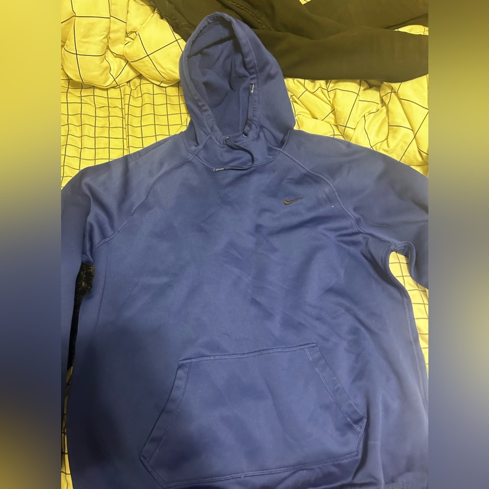blue nike hoodie